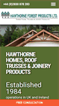 Mobile Screenshot of hawthorneforestproducts.com
